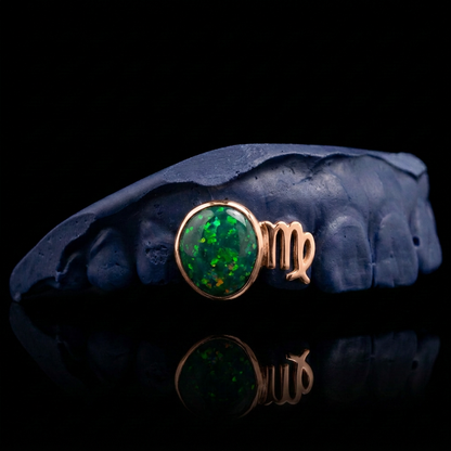 Zodiac Virgo rose gold plated finish
